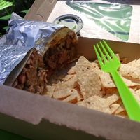 The impossible burrito at Green Gorilla Kitchen - Food Cart in New City