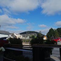 Veiw 😍 at Bean and Bread in Abergavenny