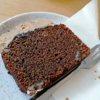 Coffee and pecan at Bean and Bread in Abergavenny