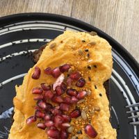 Pumpkin hummus   at Bean and Bread in Abergavenny