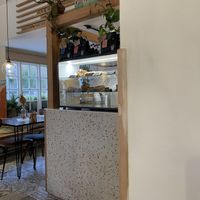 Cake choices  at Bean and Bread in Abergavenny