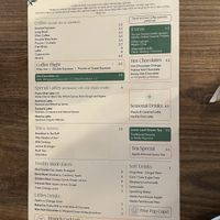 Menu  at Bean and Bread in Abergavenny