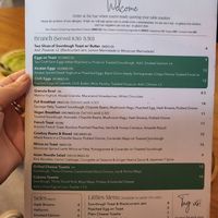 Menu at Bean and Bread in Abergavenny