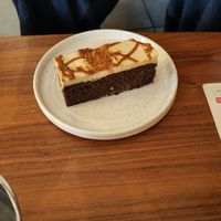 Biscoff and toffee cake at Bean and Bread in Abergavenny