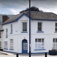 Exterior of Bean and bread coffee shop at Bean and Bread in Abergavenny