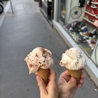 Suntan and cookies  at Veganista Ice Cream VI in Vienna