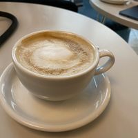 Flat white at Cakester Cafe in Krakow