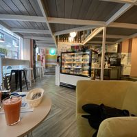 Inside at Cakester Cafe in Krakow