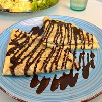 Chocolate crepes   at Cakester Cafe in Krakow