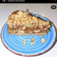 Apple Cake at Cakester Cafe in Krakow