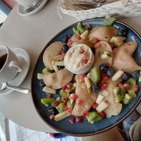 Sweet pierogi! at Cakester Cafe in Krakow