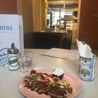 Also the seating is awesome!! Such a fun and hippy place  at Cakester Cafe in Krakow