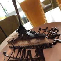 Bounty cake at Cakester Cafe in Krakow