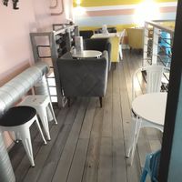 Upstairs at Cakester Cafe in Krakow