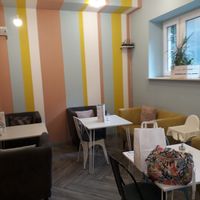 The back at Cakester Cafe in Krakow