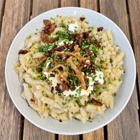 Halušky s kapustou  at VegGo Bistro in Zilina