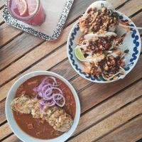 limonade, bao buns, black beer goulash = all so yummy ♥ at VegGo Bistro in Zilina