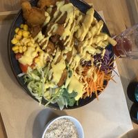 Fried oyster mushrooms  at VegGo Bistro in Zilina