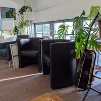 Cafe and studios at Redwing Gallery in Penzance