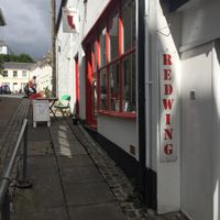 Outside at Redwing Gallery in Penzance