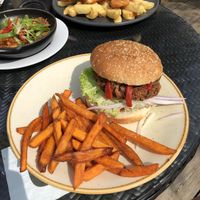 Jackfruit burger at The Bells of Peover in Lower Peover