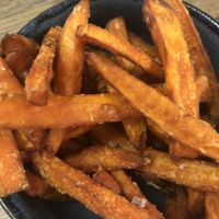 Sweet potato fries  at The Bells of Peover in Lower Peover