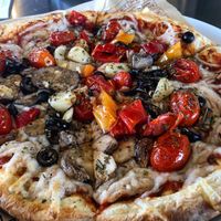 Vegan Megga with tomatoes, garlic, olives, mushrooms and peppers at Mod Pizza in Dover