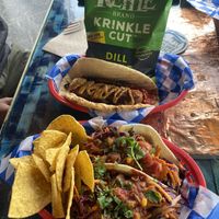 Tempeh tacos and Beyond sausage  at Off the Wagon in Brookings
