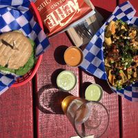 Beyond bu egg IEP and vachos😄 at Off the Wagon in Brookings