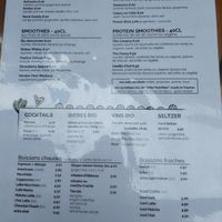 Menu at Auden in Montpellier