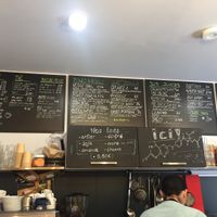 Menu at Auden in Montpellier