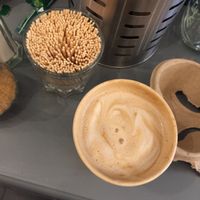 Almond cappuccino- delicious ! at Auden in Montpellier