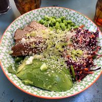 Power Bowl with smoked tofu - delicious & healthy food 😋 at Auden in Montpellier
