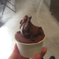 chocolate ice cream at Mondo Gelato in Tokyo