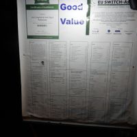 Menu Board at Jina's in Unawatuna