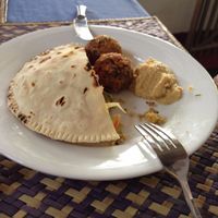 The falafel. at Jina's in Unawatuna