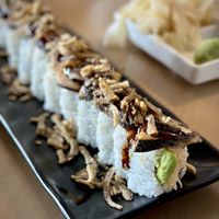 Seared salmon roll  at Kensho in Westminster