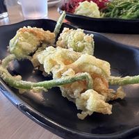Zucchini blossoms  at Kensho in Westminster