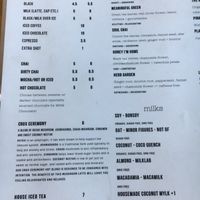 New menu 2 at Crux in Semaphore