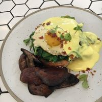 Vegan egg with mushrooms 😍 at Crux in Semaphore