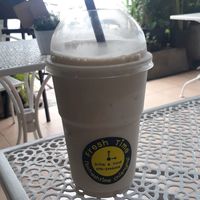 Banana coconut smoothie at Freshtime in Chiang Mai