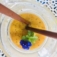 Vegan Mango + Passion Fruit Shake  at Freshtime in Chiang Mai