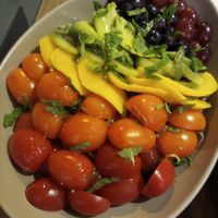 Rainbow salad at POP vegan in Hong Kong Island