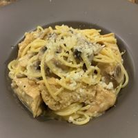Gluten free vegan carbonara  at POP vegan in Hong Kong Island