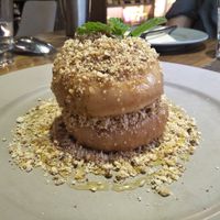 Apple crumble at POP vegan in Hong Kong Island