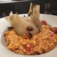 Tomato risotto  at POP vegan in Hong Kong Island