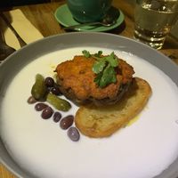 African chicken at POP vegan in Hong Kong Island