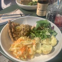 Quiche of the day  at The Greenhouse Cafe in Felixstowe