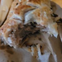 Inside the Christmas Sausage Roll at The Greenhouse Cafe in Felixstowe