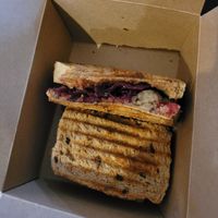 Christmas Toasted Sandwich at The Greenhouse Cafe in Felixstowe